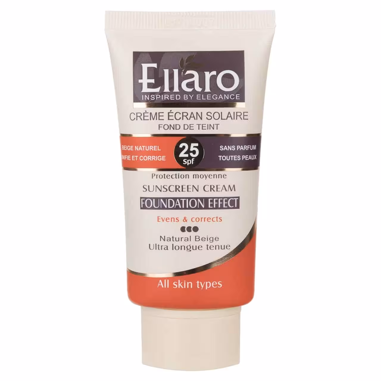 کرم ضد آفتاب کرم پودری الارو رنگ طبیعی spf 25