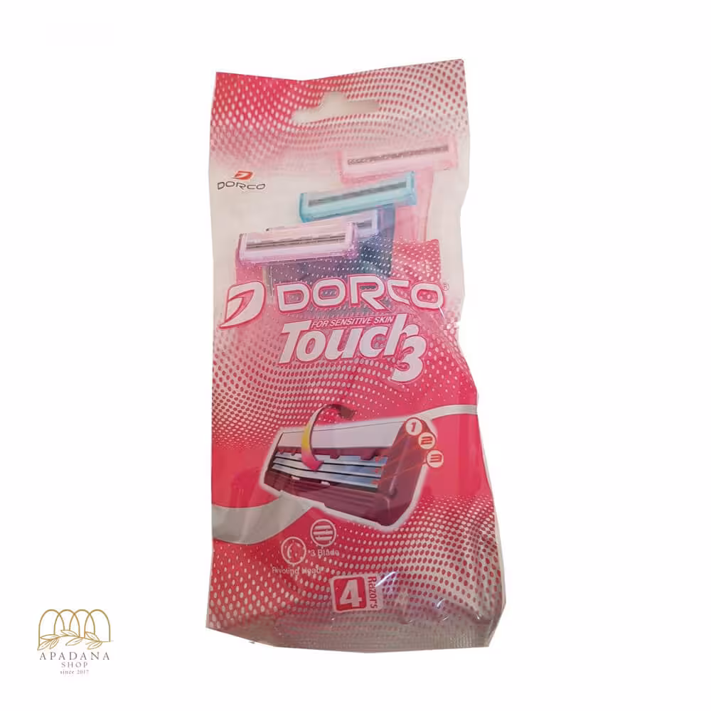 خودتراش 3 تیغه زنانه دورکو مدل Touch بسته 4 عددی