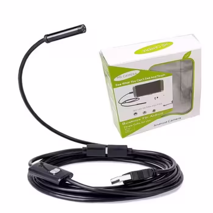 دوربین آندوسکوپی گوش 1.3 مگاپیکسل لنز 5.5mm کابل 2 متر ارتباط USB