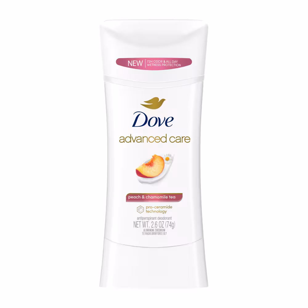 ضد تعریق داو Dove مدل advanced care رایحه هلو حجم 74 گرم