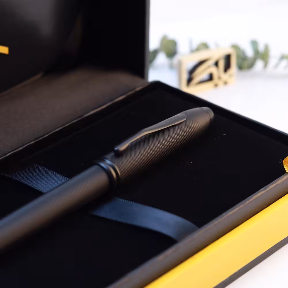 روان نویس کراس تاوزند مشکی الماسه CROSS Townsend RP PVD micro knurl black