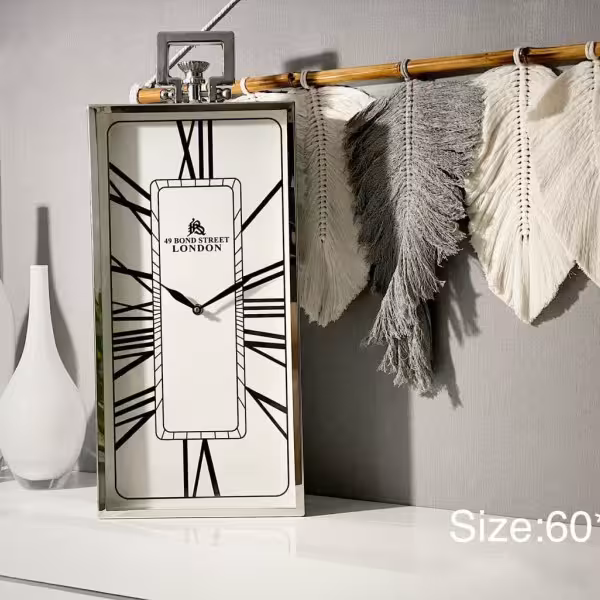 ساعت استیل رومیزی