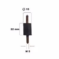 ضربه گیر طول 15*22 دو سر پیچ M5