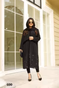 مانتو مجلسی ابروبادی مدل سبک وخنک سایز بزرگ
