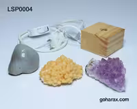 چراغ یوگا سنگ های آمیتیست عقیق کلسیت