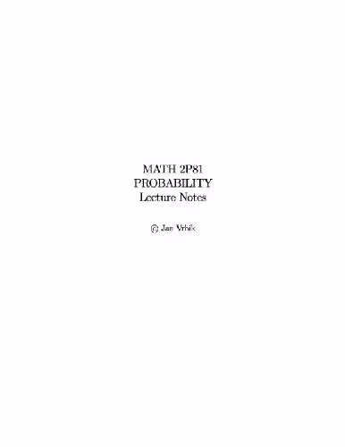 خرید و دانلود نسخه کامل کتاب Probability (lecture notes)