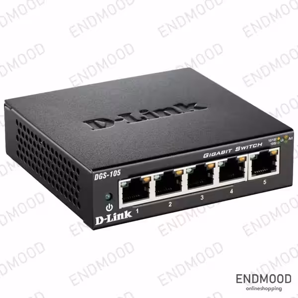 سوئیچ دسکتاپ 5 پورت گیگابیتی دی لینک DGS-105