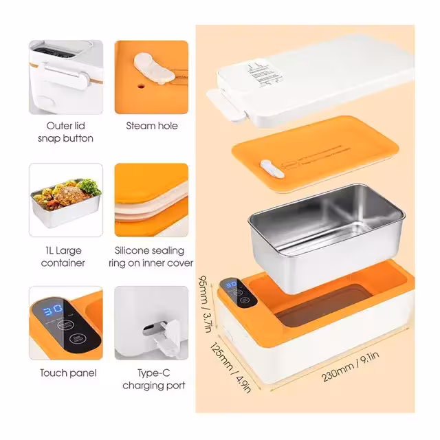 ظرف غذای شارژی مدل F-818