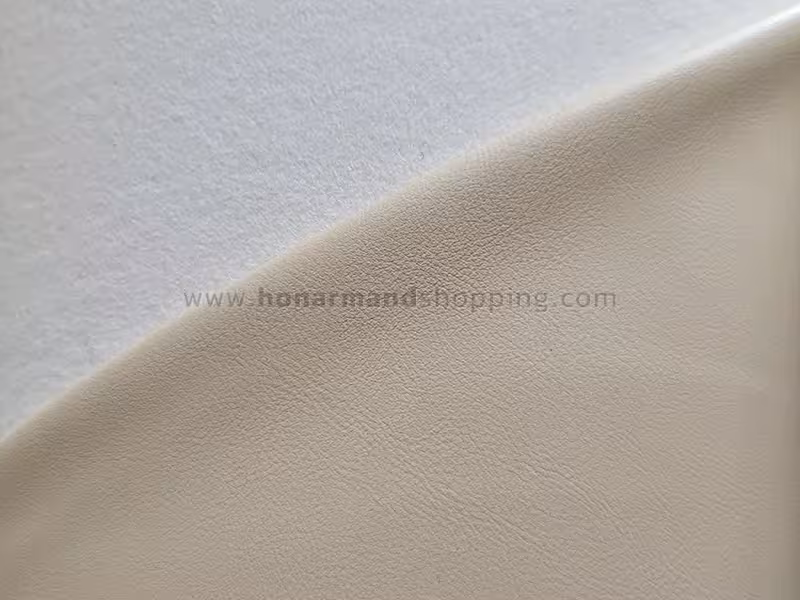 چرم مصنوعی طرح ساده رنگ شیری ابعاد 100x140 سانت