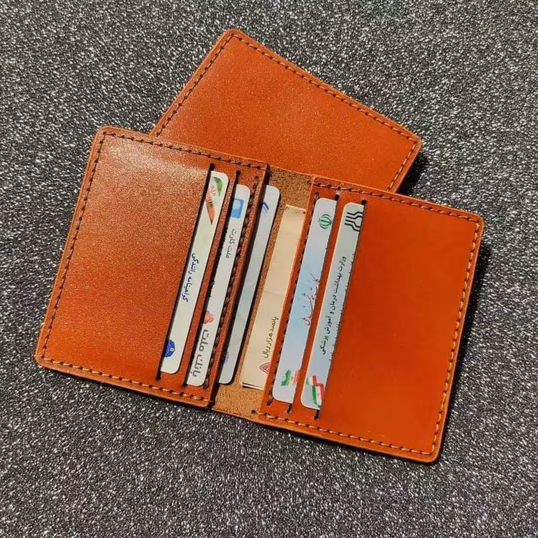 کیف کارت چرم گاوی پولم میشه نامزد گذاشت دست دوز
