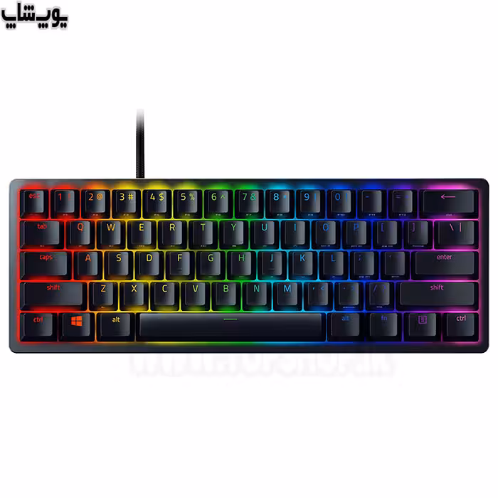 کیبورد گیمینگ RGB ریزر مدل Huntsman Mini نسخه آمریکا