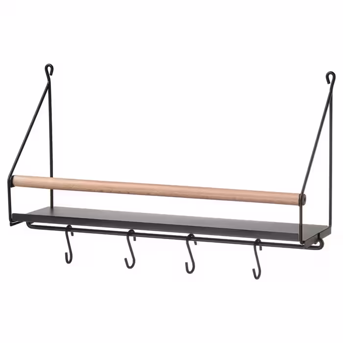 شلف دیواری ایکیا مدل AKERBRUK کد 805.540.77 ابعاد ۴۲×۱۲×۲۶ سانتی متر