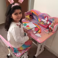 میز تحریر کودک اسب تک شاخ (یونیکورن)