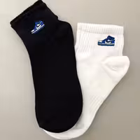 جوراب مچی دومینو جردن ایر گلدوزی آبی