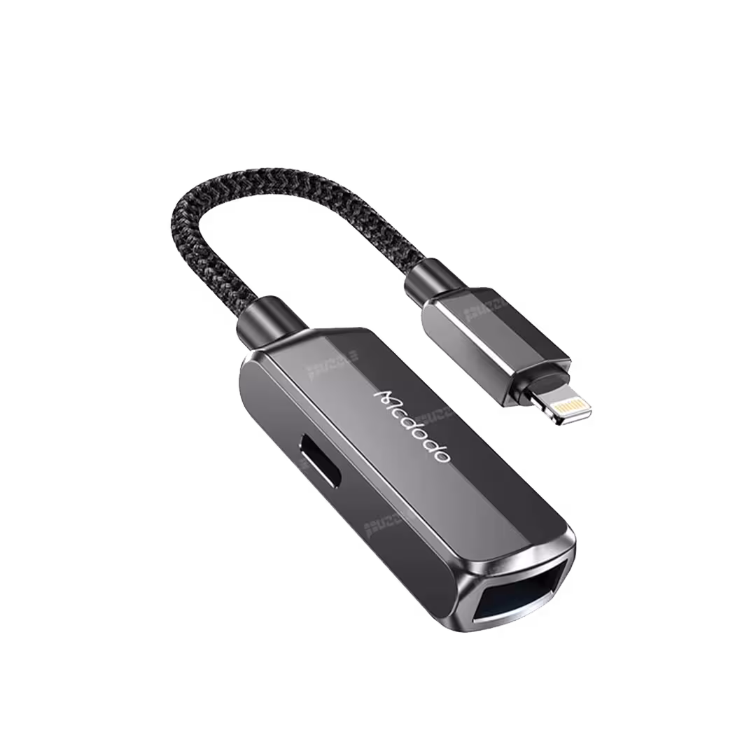 مبدل مک دودو  2 در 1 Lightning به usb-A 3.0