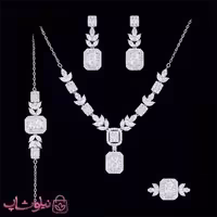 سرویس نقره زنانه طرح جواهر وزن 19/4 گرم کد 7400