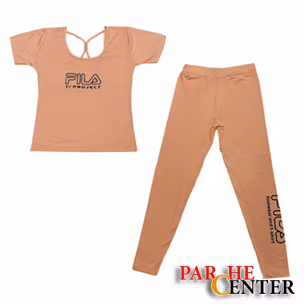 ست ورزشی زنانه تیشرت شلوار فری سایز کد23(36 تا 46)