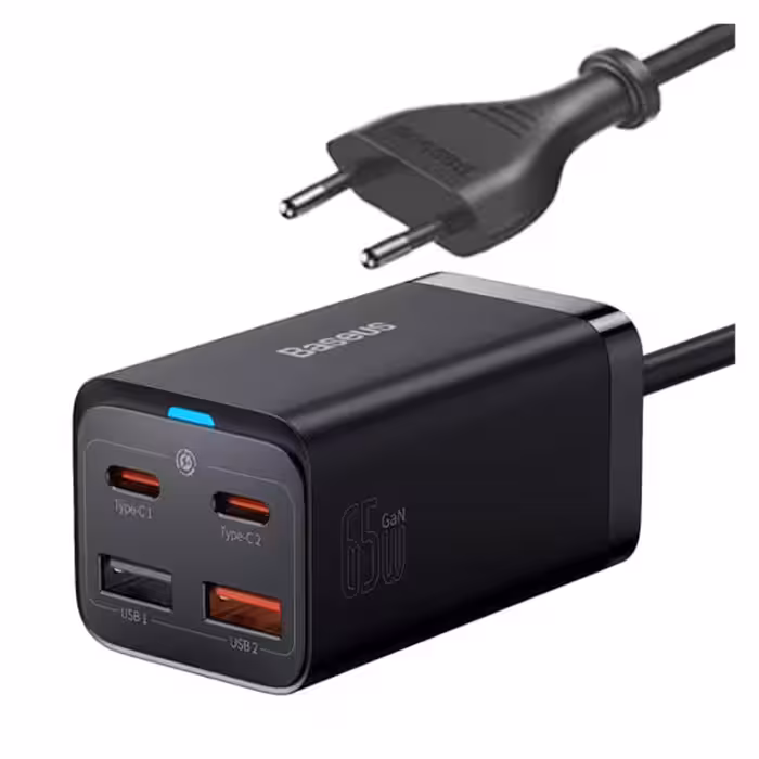 شارژر 4 پورتی 65 واتی بیسوس مدل Baseus GaN3 Pro fast charger CCGP040101