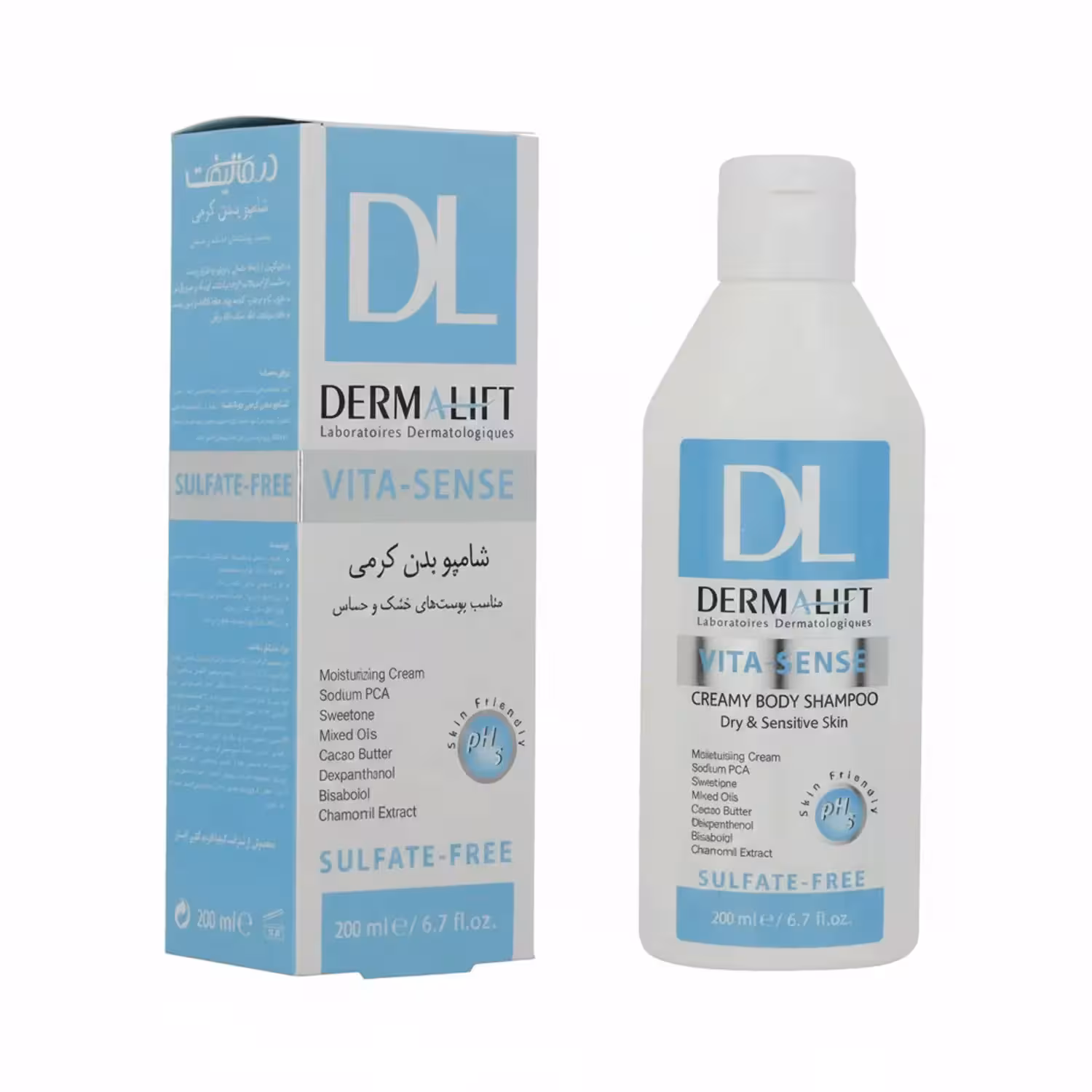 شامپو بدن ضد خشکی درمالیفت 200 میلی‌ لیتر | Dermalift Xeroderm Body Wash
