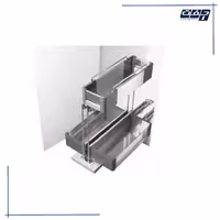 سوپر مواد شوینده زیر سینکی استیل ریل از کف عرض 40 سانتیمتر فانتونی کد F051