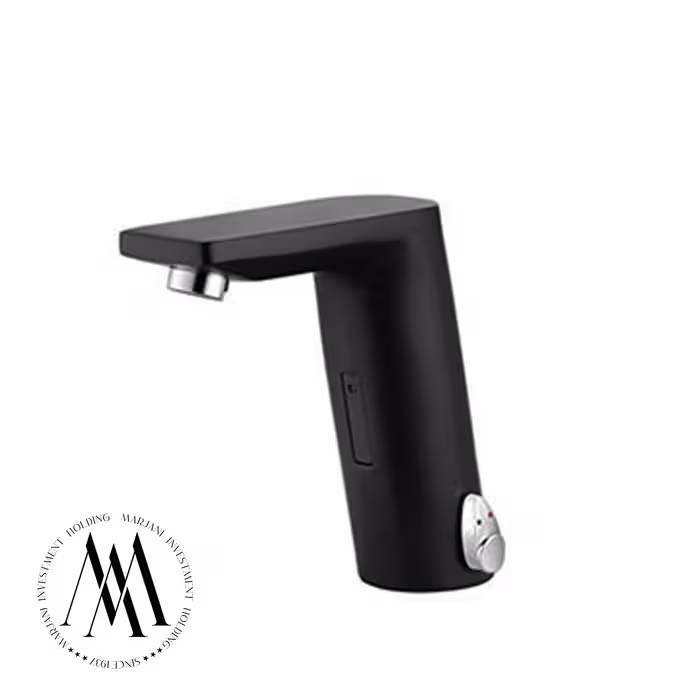 شیر روشویی الکترونیک شودر مدل دانوب (مشکی کروم)