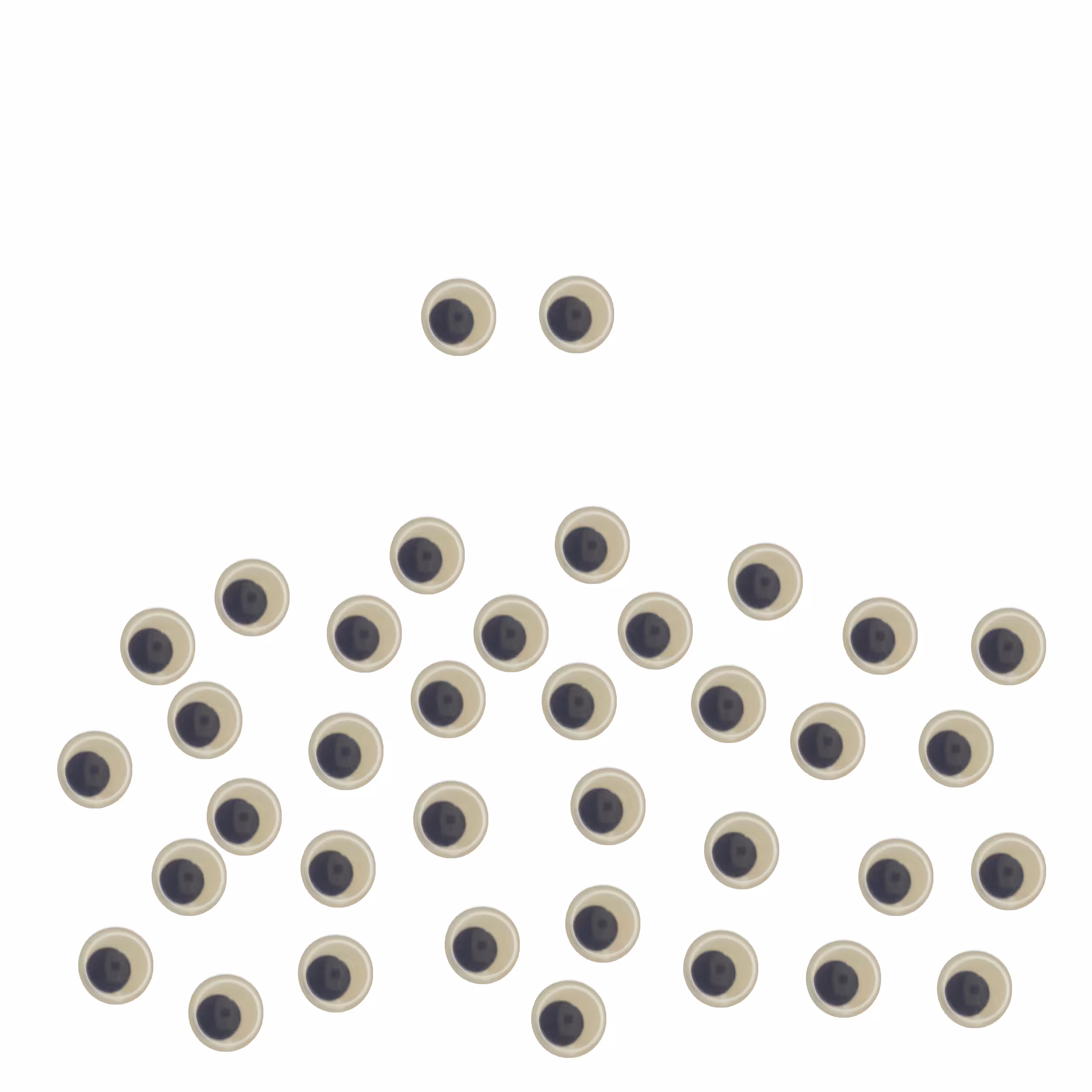 چشم عروسک مدل Y6689 بسته 37 عددی