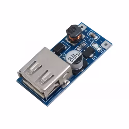خرید و قیمت ماژول رگولاتور DC به DC افزاینده دارای خروجی 600mA 5V USB