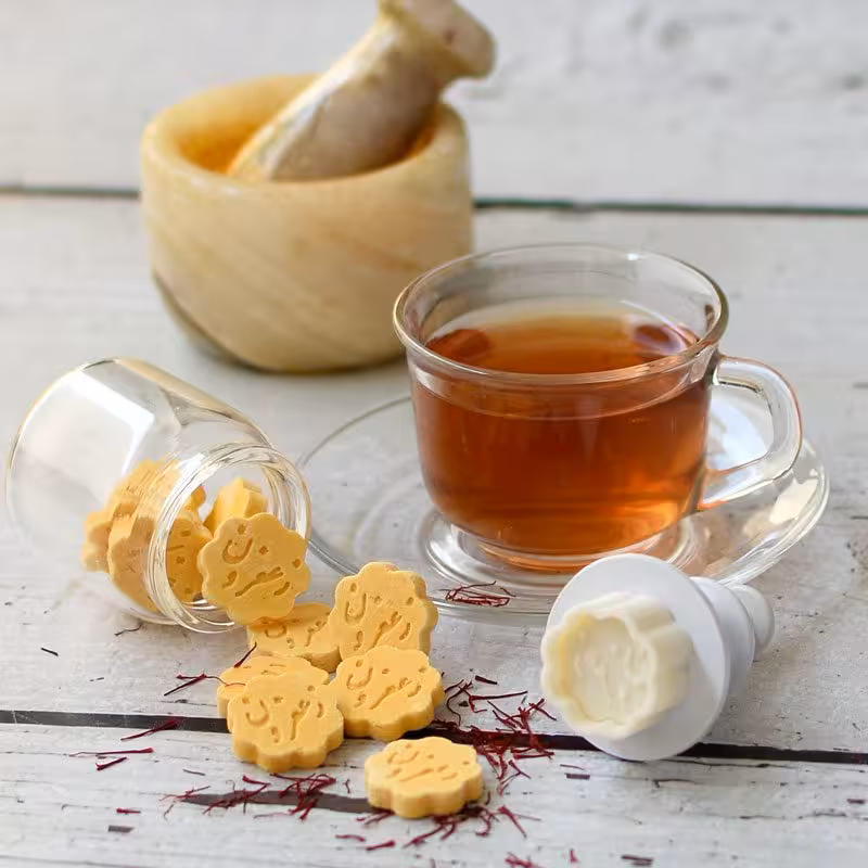 کاتر فشاری قند دمنوشی زعفران