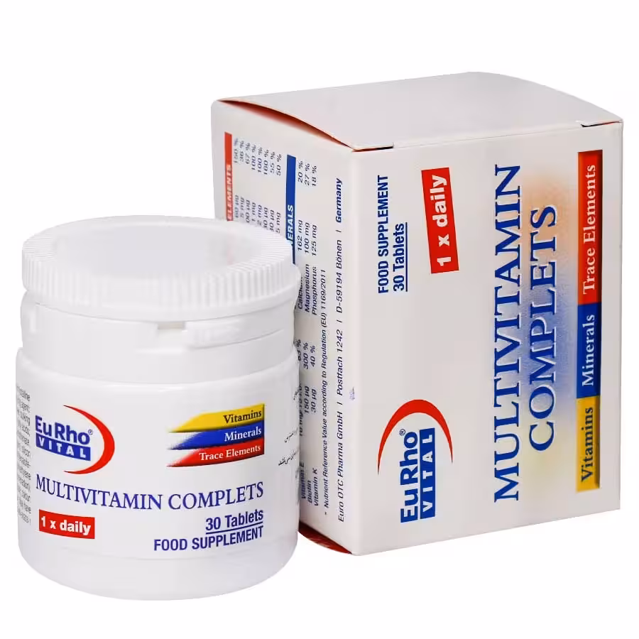قرص مولتی ویتامین کامپلت یوروویتال 30 عددی | EuroVital Multivitamin Complete 30 Tablets