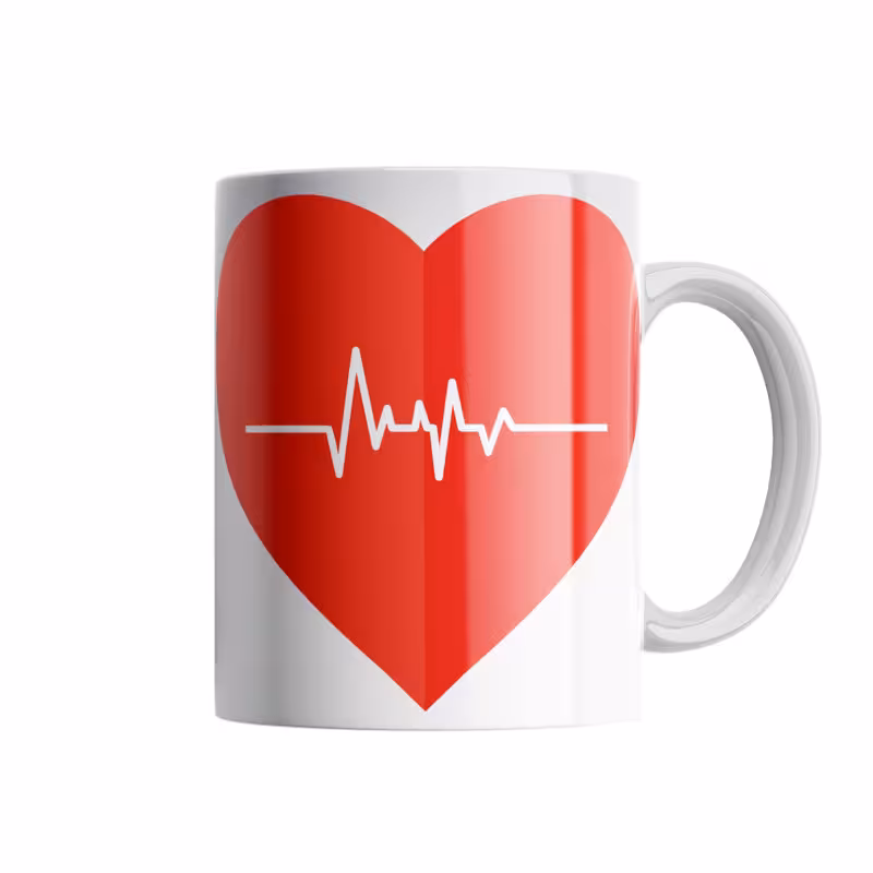 خرید ماگ-لیوان HEART BEAT کد R124