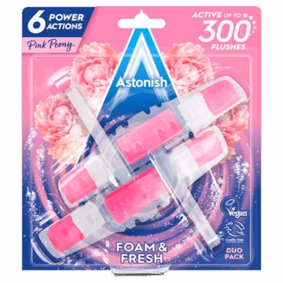 ضدعفونی و خوشبو کننده توالت فرنگی استونیش با رایحه گل600بار مصرفASTONISH