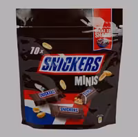 شکلات اسنیکرز مینی پاکت 10عددی وزن 120 گرم