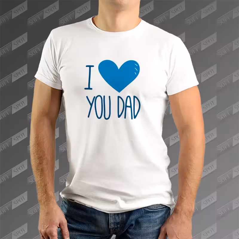 تیشرت مردانه طرح I Love You Dad TS-765