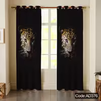 پرده پانچی مخمل چاپی پسرانه کد AD 376