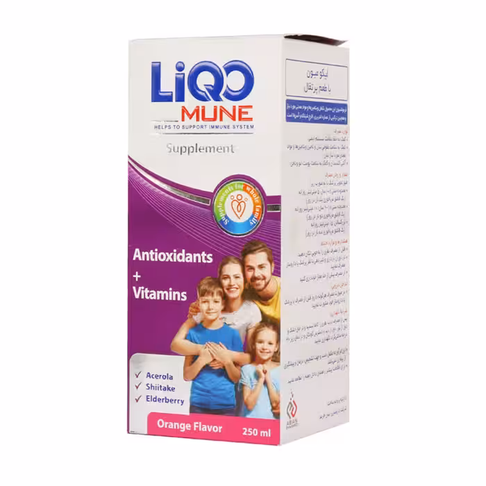 شربت لیکو میون ابیان فارمد 250 میلی لیتر | Abian Pharmed Liqo Mune Syrup 250 ml