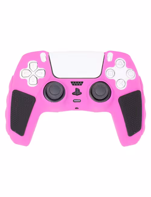 روکش محافظ آجدار دسته PS5 صورتی