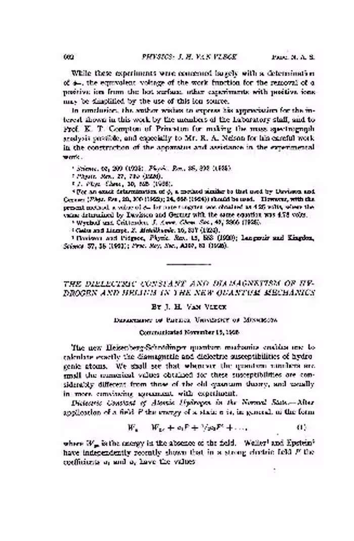 خرید و دانلود نسخه کامل کتاب The Dielectric Constant and Diamagnetism of Hydrogen and Helium in the New Quantum Mechanics