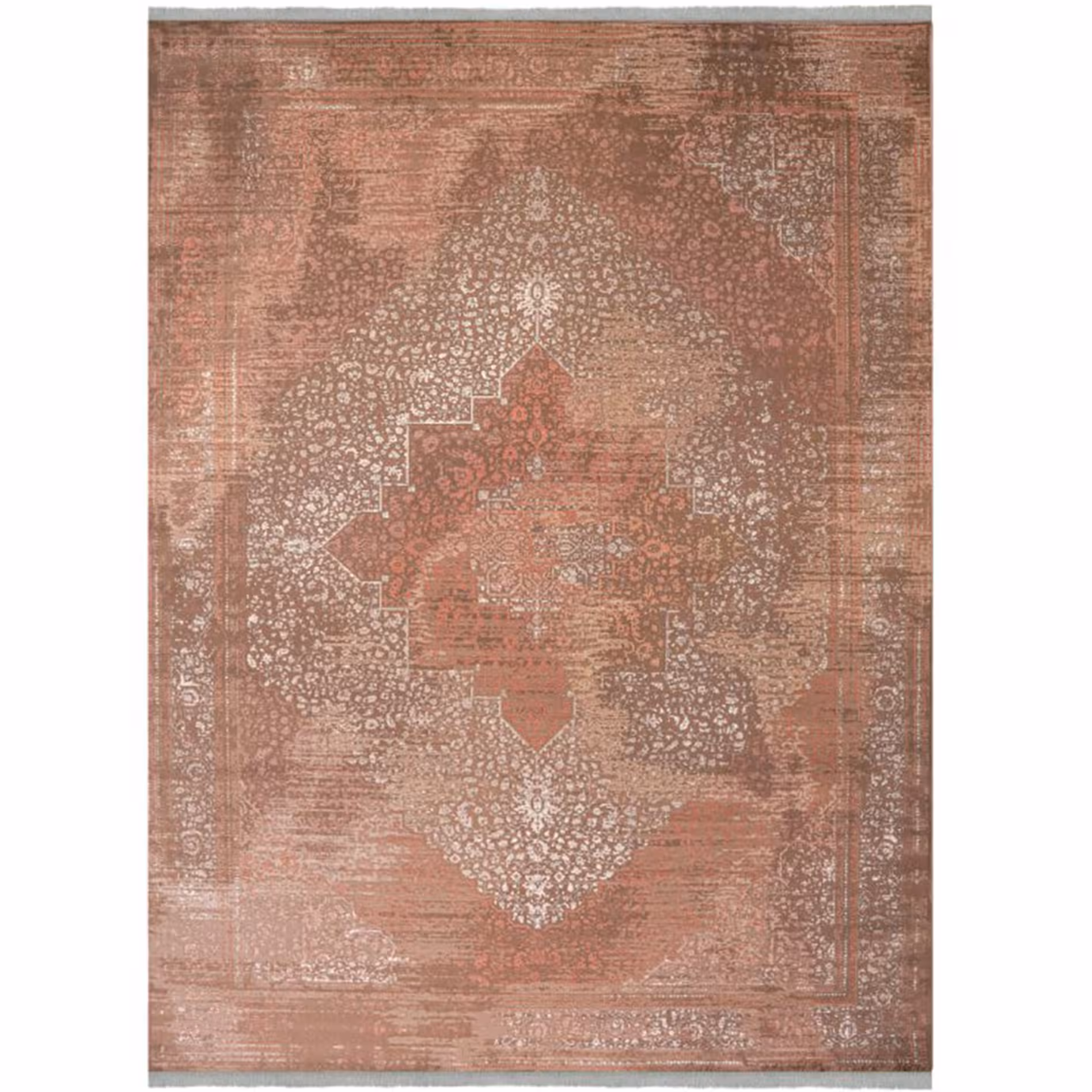 فرش وینتیج کد 8075 گلبهی 1200 شانه ایده آل