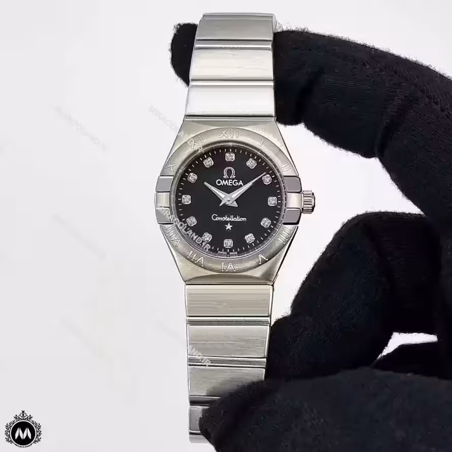 ساعت مچی زنانه امگا کانسلیشن صفحه مشکی Omega Constellation 0642L