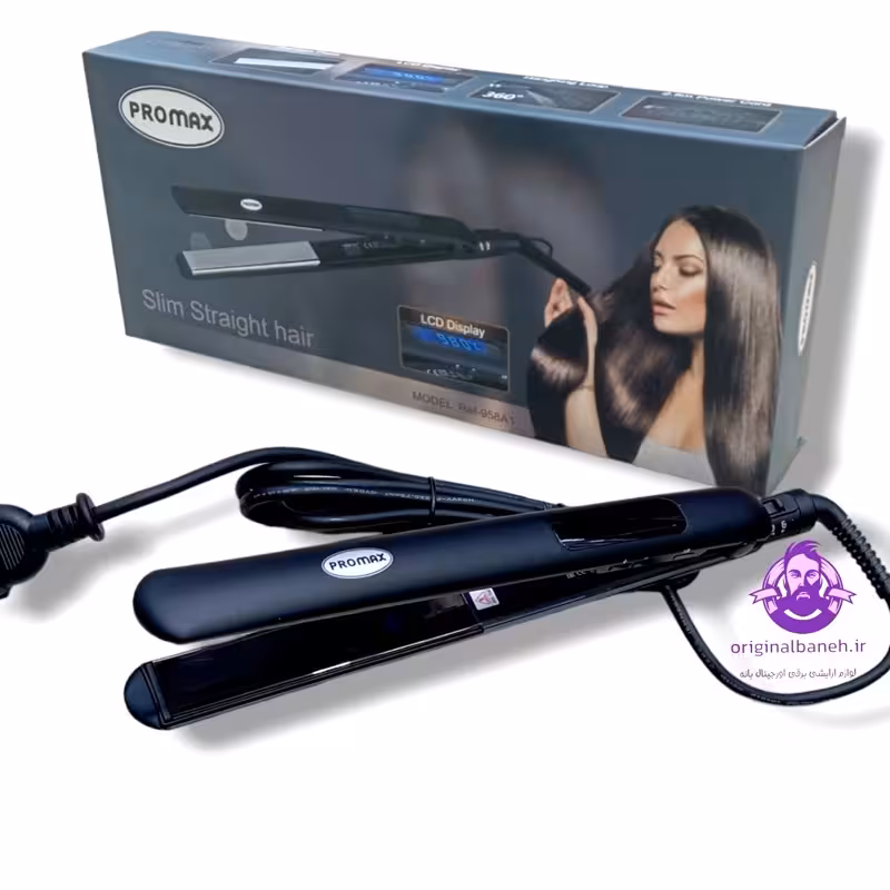 اتومو حرفه ای پرومکس PRO MAX958A1  اصلی و اورجینال شرکتی   کف کروم ترمیم کننده موهای شکسته شده و اسیب دیده   گرفتن یون م