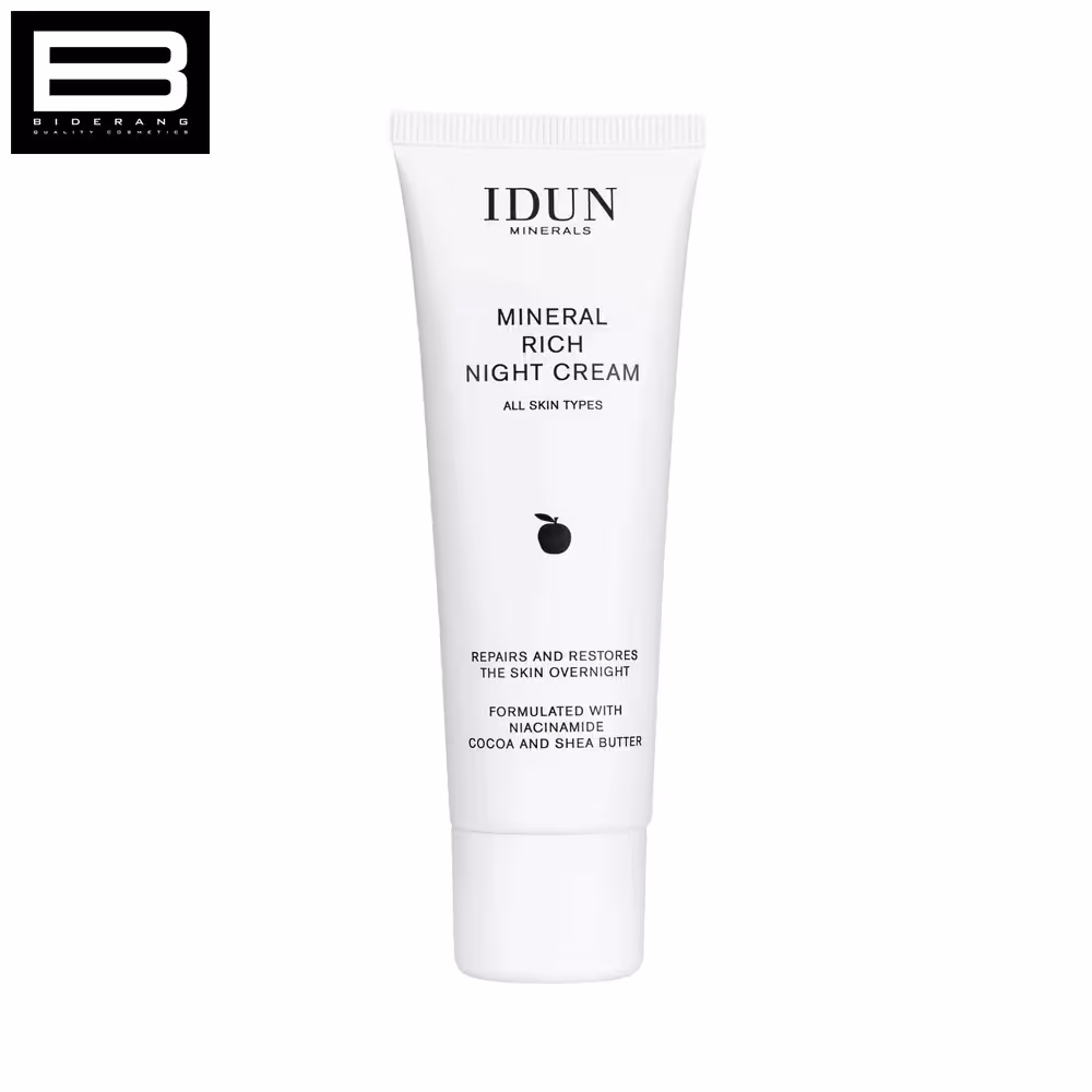 کرم شب مغذی ایدون مینرالز مناسب پوست خشک حجم 30ml