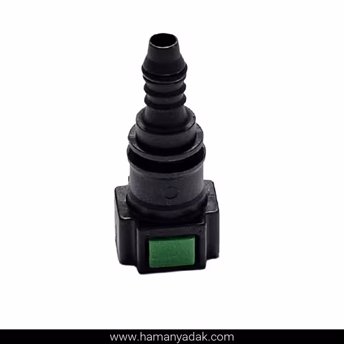 سوکت صافی بنزین سر صاف سبز مدل 1 برند  BBZ (کد 107)