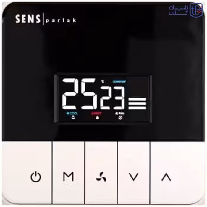 ترموستات فن کویل و داکت اسپلیت SENS|PARLAK مدل PIANO