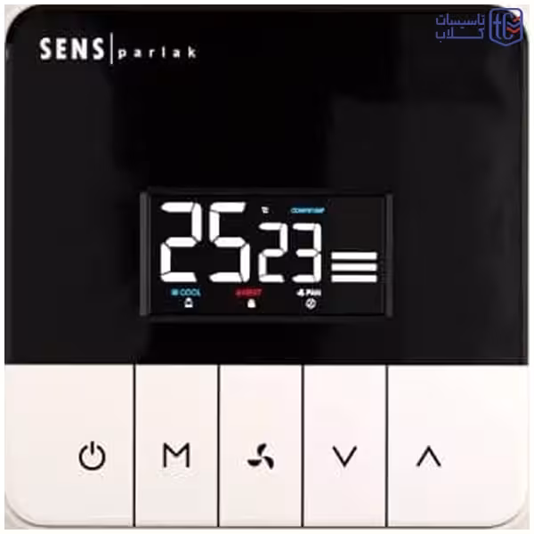 ترموستات فن کویل و داکت اسپلیت SENS|PARLAK مدل PIANO