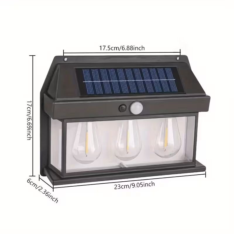 چراغ دیواری خورشیدی مدل HW 999-4W