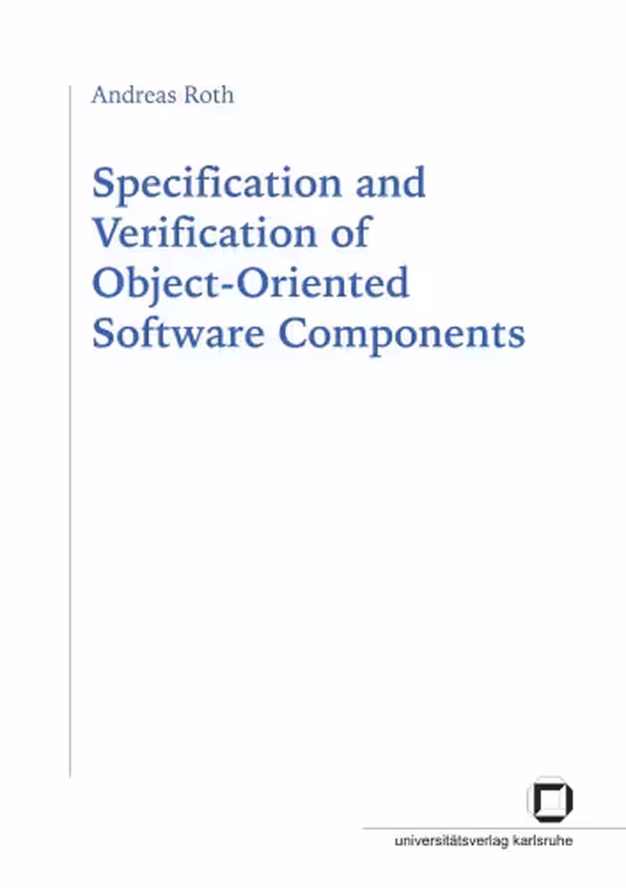 خرید و دانلود نسخه کامل کتاب Specification and Verification of Object-Oriented Software Components