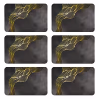 زیربشقابی طرح مدرن کد 8945 بسته 6 عددی | کالا مکس