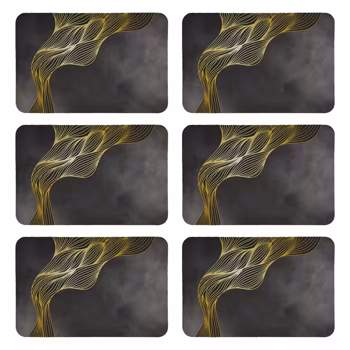 زیربشقابی طرح مدرن کد 8945 بسته 6 عددی | کالا مکس