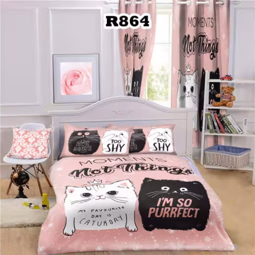 روتختی چاپی گربه فانتزی کد R864