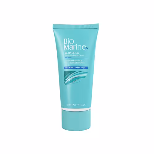 کرم رطوبت رسان رنگی بژ روشن بایومارین Aqua Detox Tinted Hydrating Cream Bio Marine